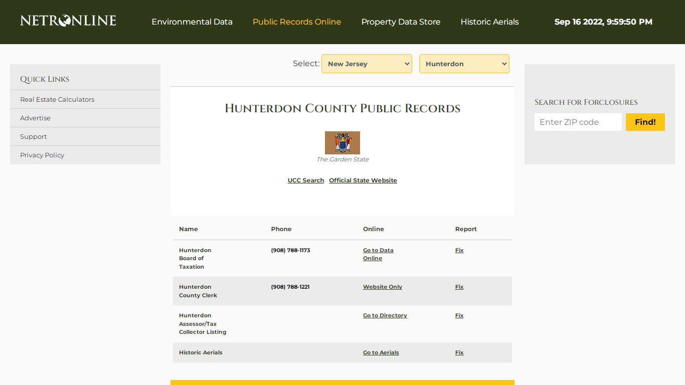 Hunterdon County Public Records - NETROnline.com
